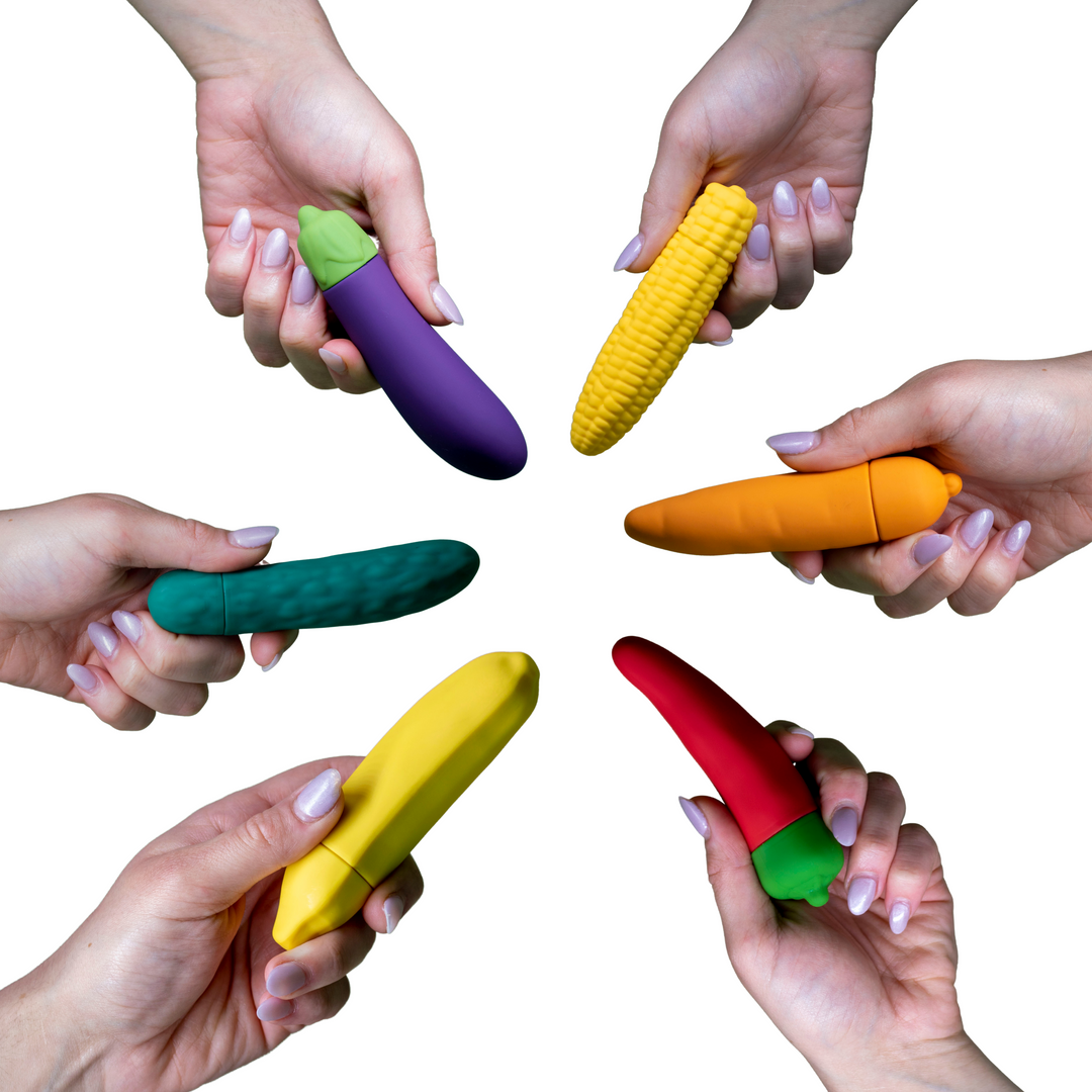 Vegantoys , sex toys , vibrators , women holding vibrator 