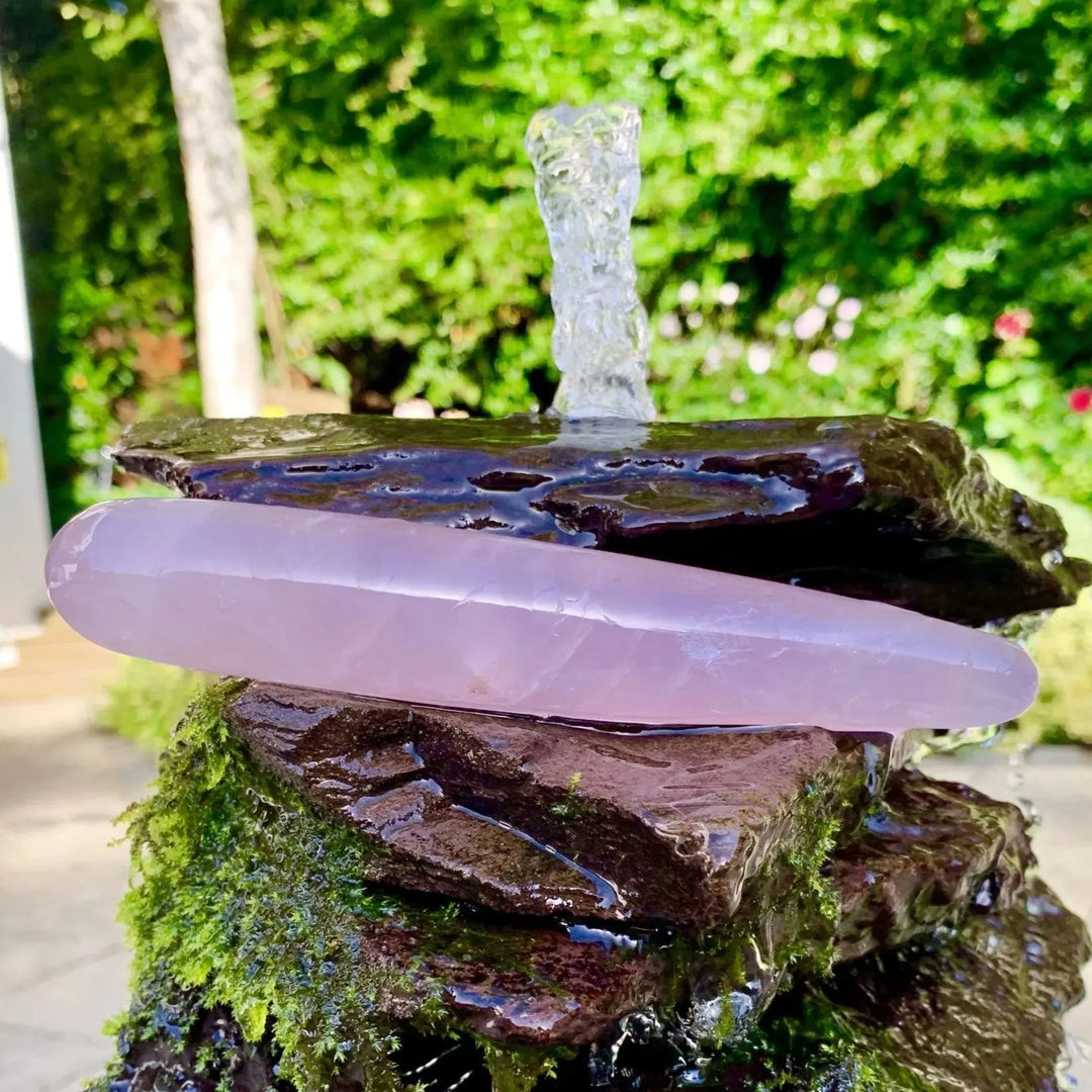 Rose Quartz Yoni Wand - 1