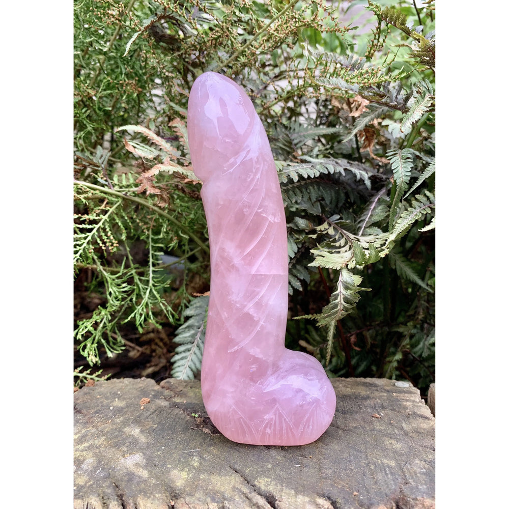 Xtra Large Rose Quartz Dildo - 2