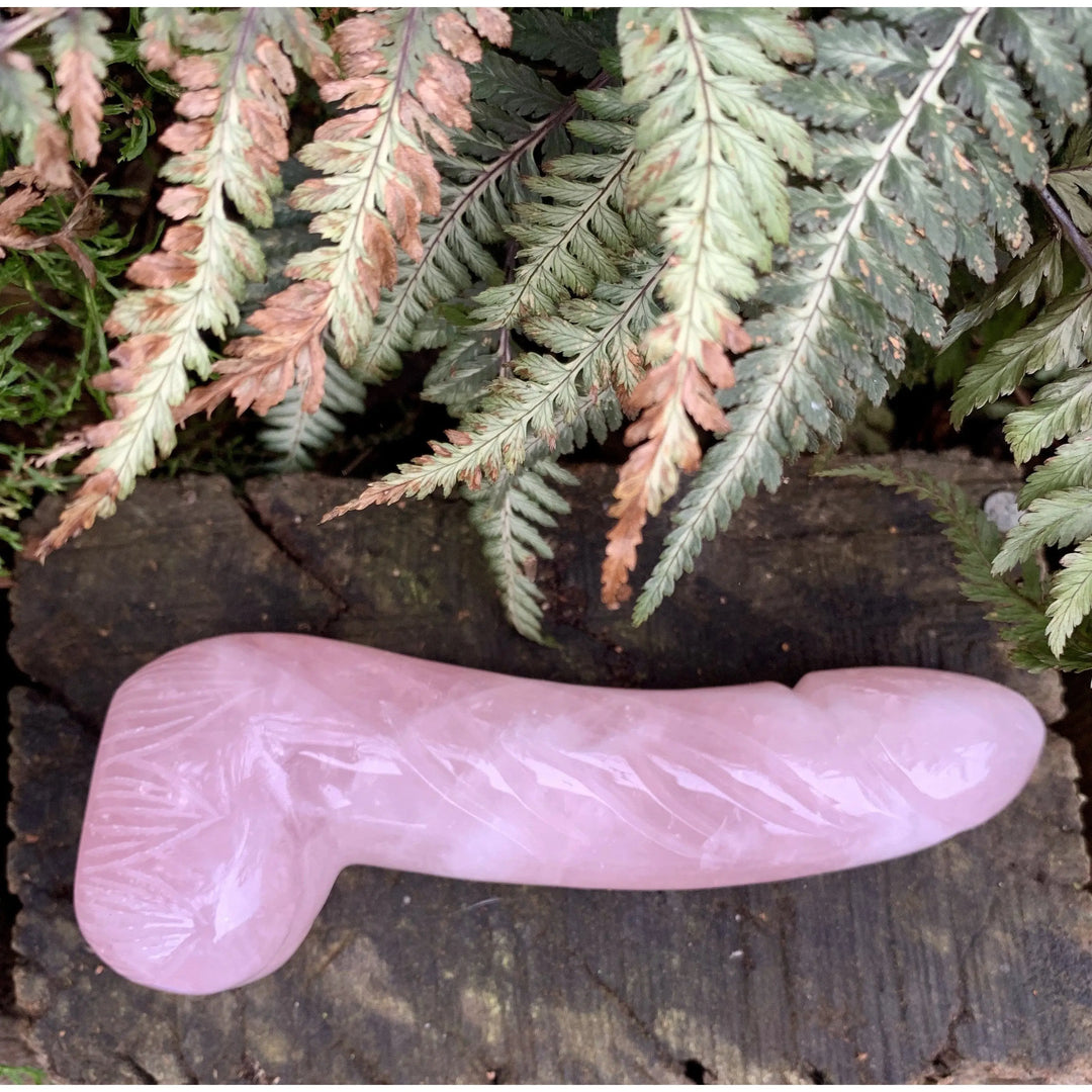 Xtra Large Rose Quartz Dildo - 1