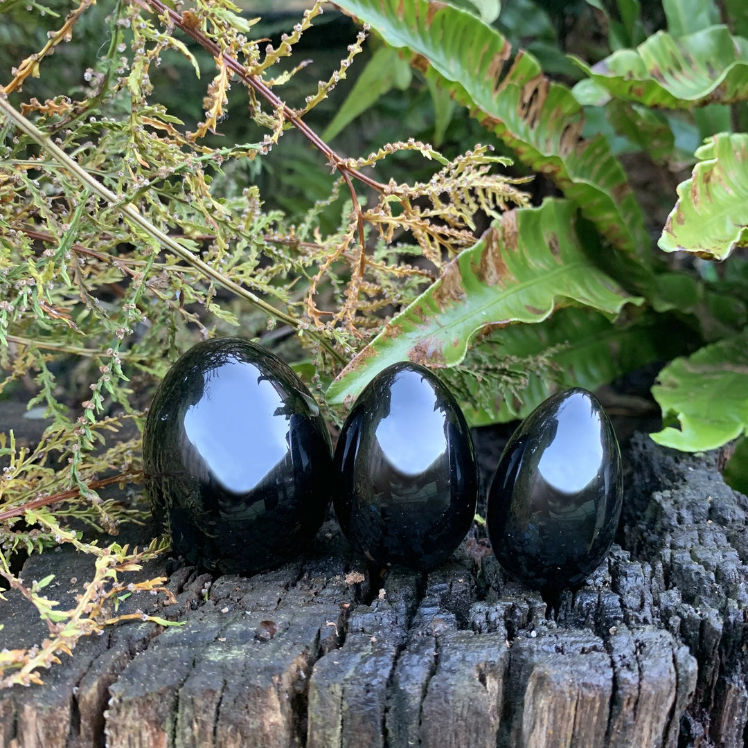 Jet Black Yoni Eggs Undrilled - 1