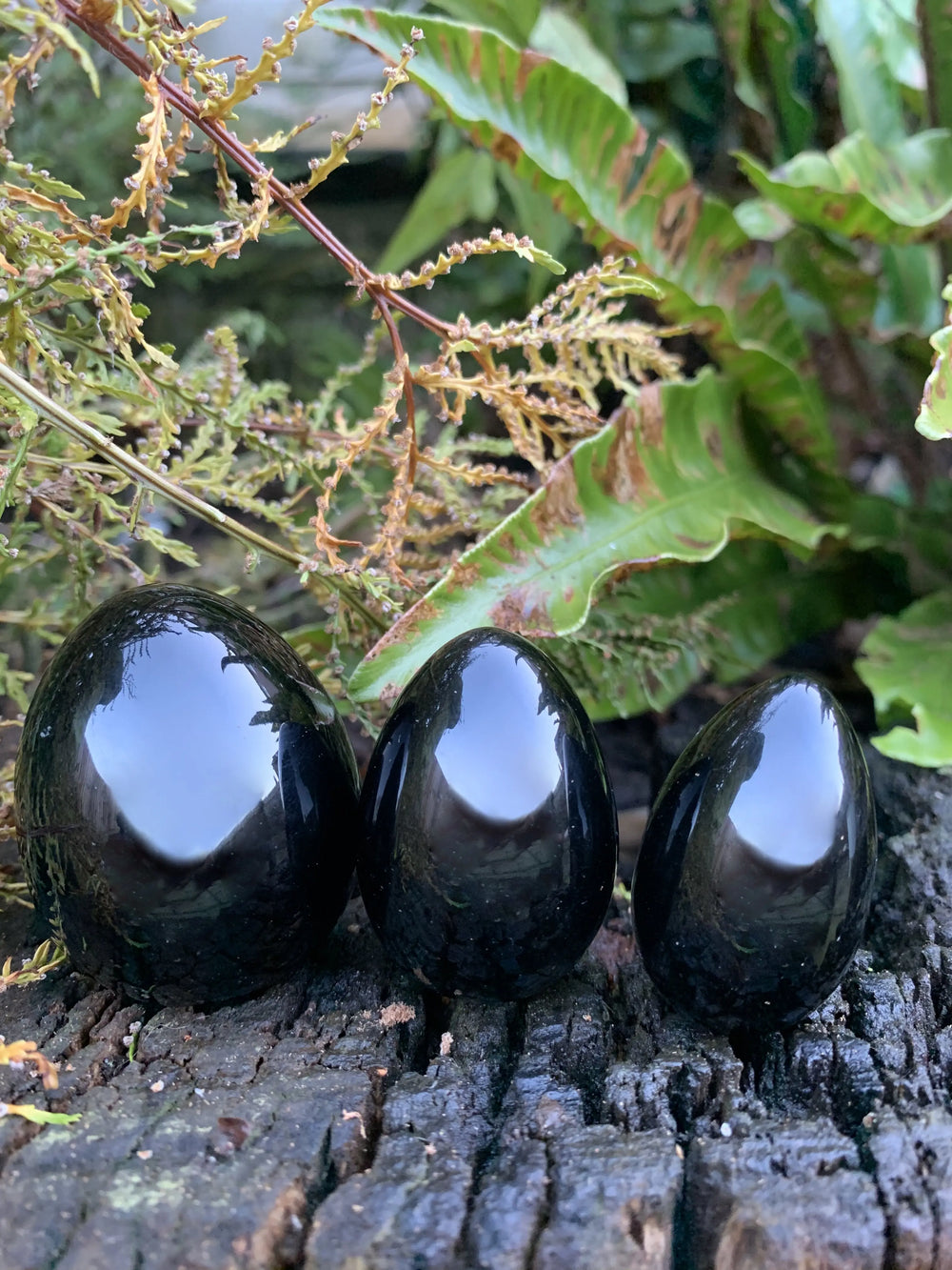 Jet Black Yoni Eggs Undrilled - 2