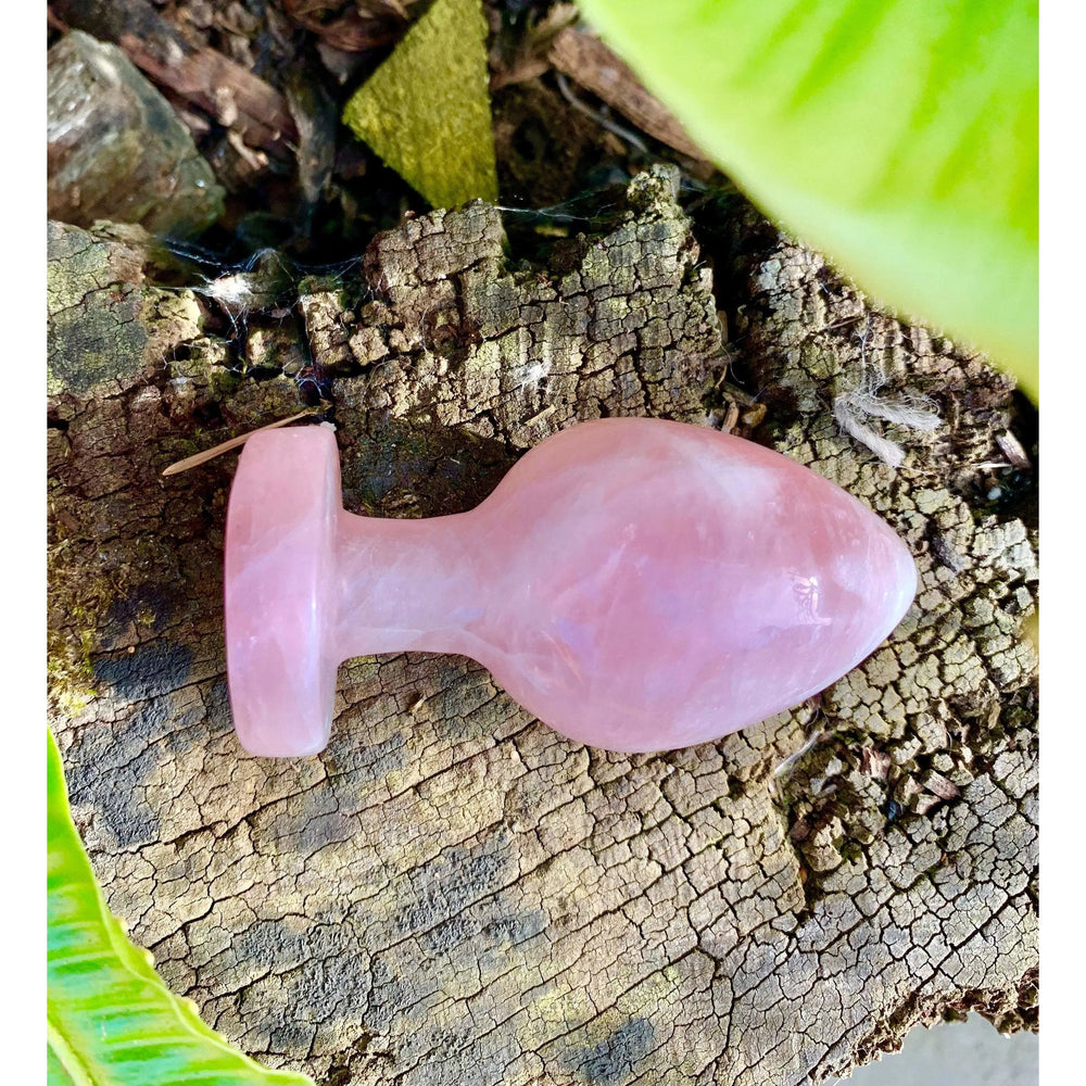 Rose Quartz Large Butt Plug - 2