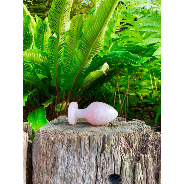 Rose Quartz Large Butt Plug - 3