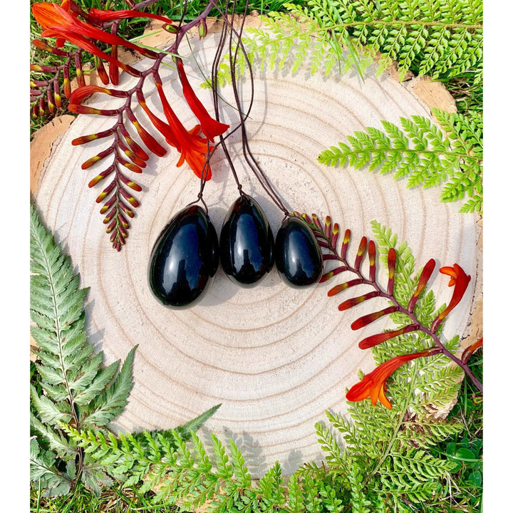 Black Obsidian Yoni eggs - Kegal Eggs - 2