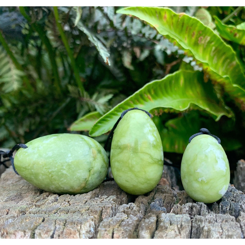 Pure Green Jade Yoni Eggs - 2