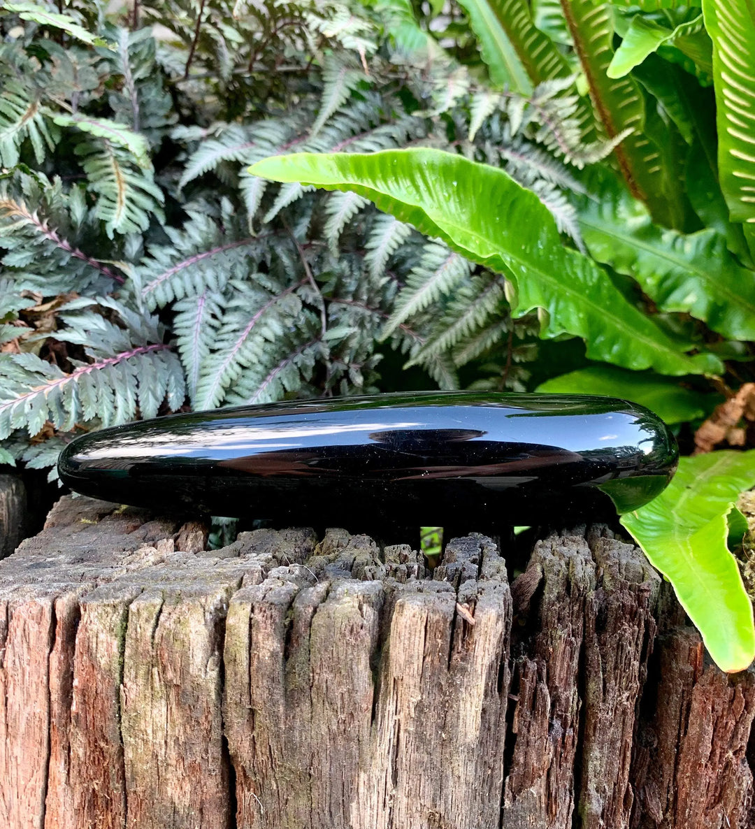 Black Obsidian yoni wand - 2