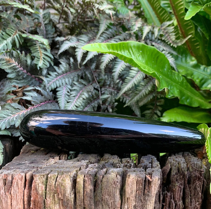 Black Obsidian yoni wand - 1