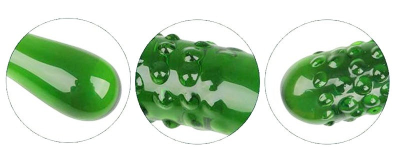 Cucumber Glass Dildo - 3