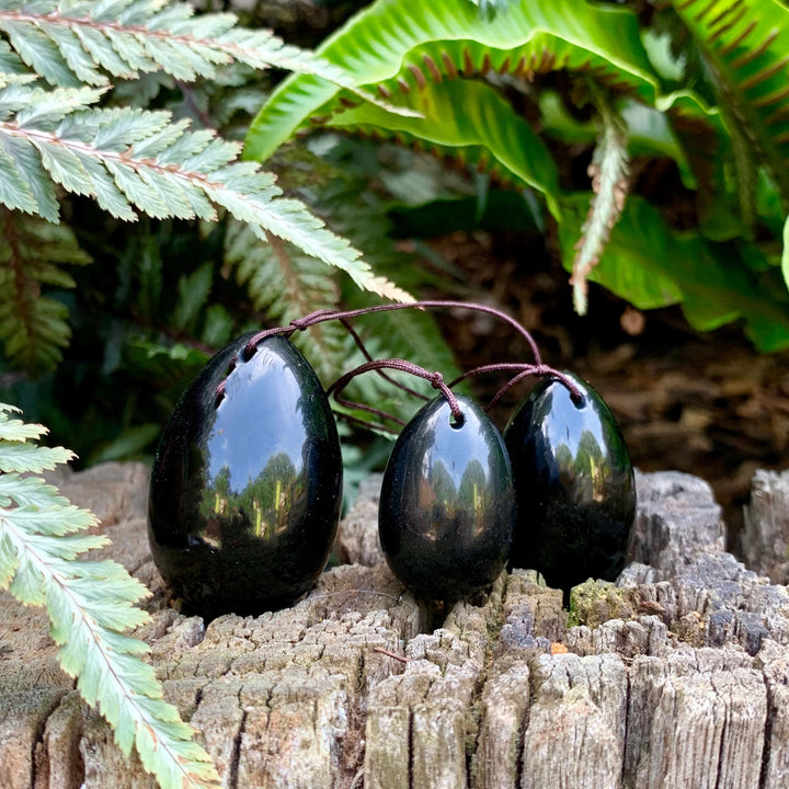 Black Obsidian Yoni eggs - Kegal Eggs - 1