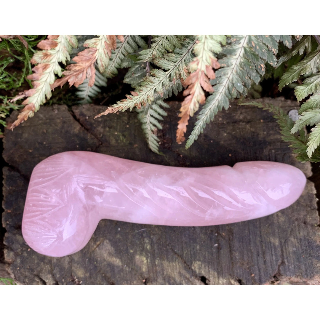 Xtra Large Rose Quartz Dildo | Yoni Love Crystals VeganToys Xtra Large Rose Quartz Dildo | Yoni Love Crystals VeganToys