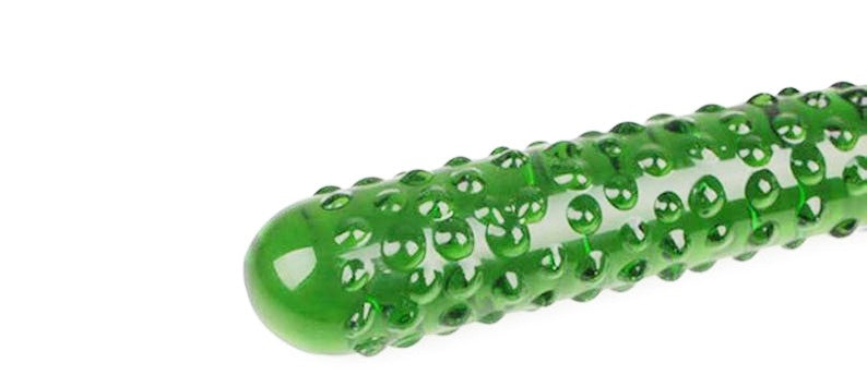 Cucumber Glass Dildo VeganToys Cucumber Glass Dildo VeganToys