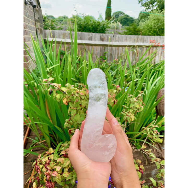 Penis Shaped Clear Quartz Crystal Dildo - 5